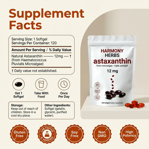 Astaxanthin Soft Capsules – 120 Tablets