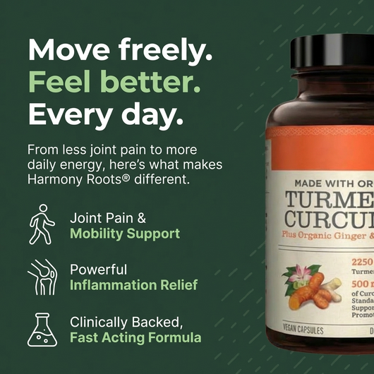 Organic Turmeric Curcumin Capsules (2,250mg)